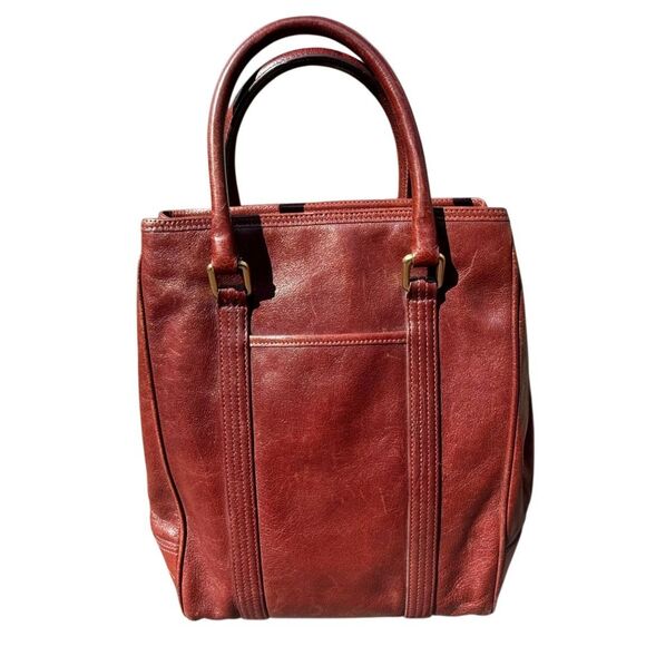 Coach Buffalo Hide Paper Bag Tote Rare Vintage G13-9704 - Picture 2 of 10